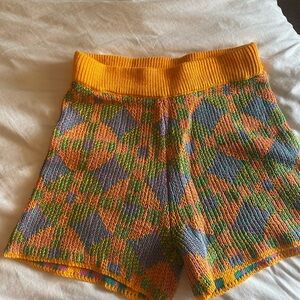 Colorful Knit Shorts